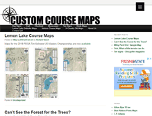 Tablet Screenshot of customcoursemaps.com